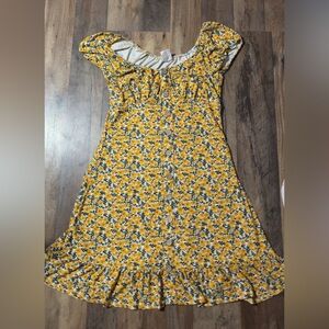 No Boundaries Yellow Floral Top